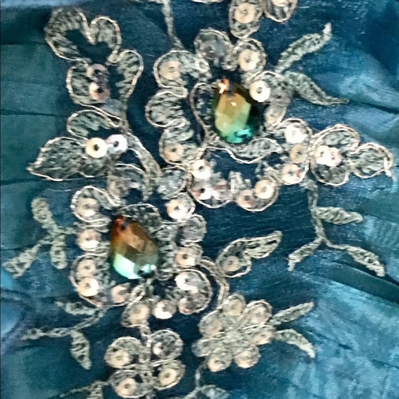 Ball Gown👑Pageant Gown Prom Gown Your Gown Gorgeous color and sequins decals 🌹 - Picture 16 of 16